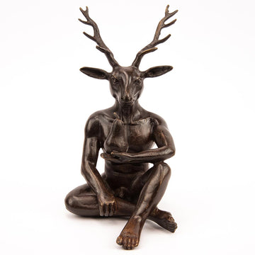 The Pearfect Deer (Bronze Sculpture, Pocket Size)