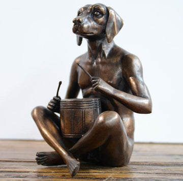 He lived to the beat of his drum (Bronze Sculpture)