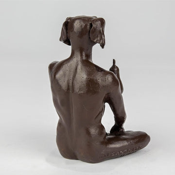 The Pearfect Dog (Bronze Sculpture, Pocket Size)