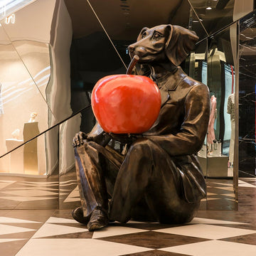 He Knew This Would Be a Year of Good Fortune (Bronze Sculpture)
