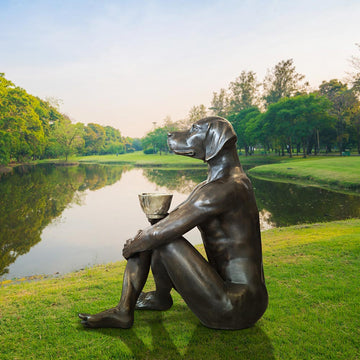 Dogman with the Golden Cup (Bronze Sculpture)