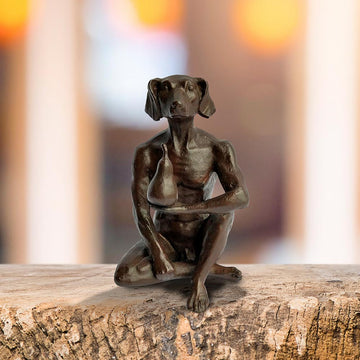 The Pearfect Dog (Bronze Sculpture, Pocket Size)