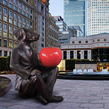 He Knew This Would Be a Year of Good Fortune (Bronze Sculpture)