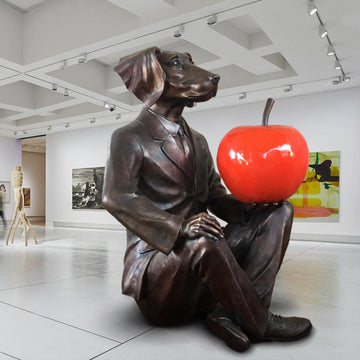 He Knew This Would Be a Year of Good Fortune (Bronze Sculpture)