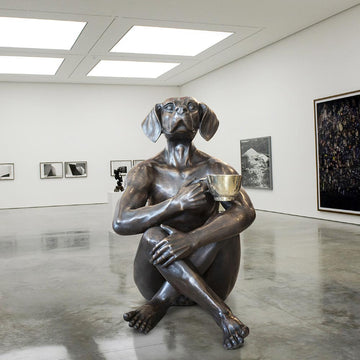 Dogman with the Golden Cup (Bronze Sculpture)