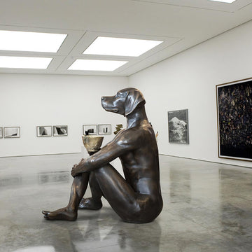 Dogman with the Golden Cup (Bronze Sculpture)
