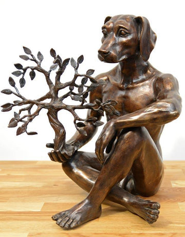 He thought from little things big things grow (Bronze Sculpture)