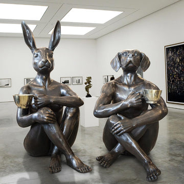 Dogman with the Golden Cup (Bronze Sculpture)