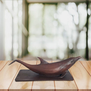 Love the Pink Dolphin (Bronze Sculpture)
