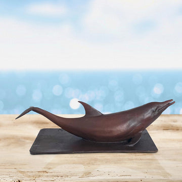 Love the Pink Dolphin (Bronze Sculpture)