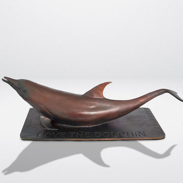 Love the Pink Dolphin (Bronze Sculpture)