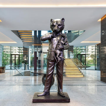 The Celebrity Animal - Dr. Bear Evil (Bronze Sculpture)