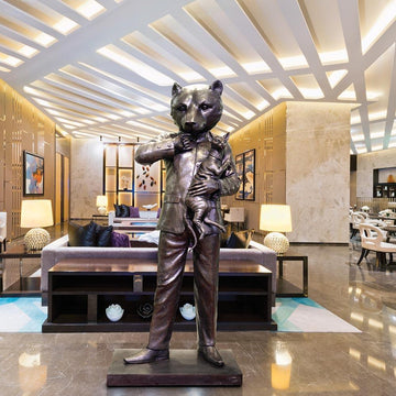 The Celebrity Animal - Dr. Bear Evil (Bronze Sculpture)