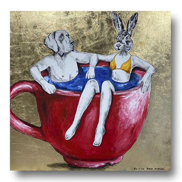 They were drunk on coffee (Original Painting)