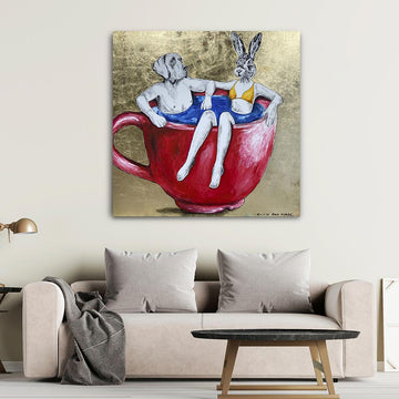 They were drunk on coffee (Original Painting)