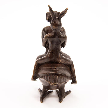 Duck Riders in Love (Bronze Sculpture, Pocket Size)