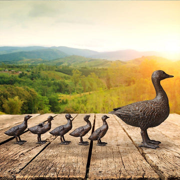 The Wood Duck family that always would (Bronze Sculpture)