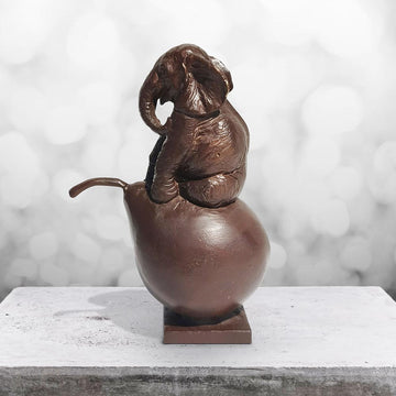 The Pearfect Elephant  (Bronze Sculpture, Pocket Size)