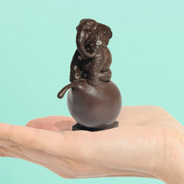 The Pearfect Elephant  (Bronze Sculpture, Pocket Size)