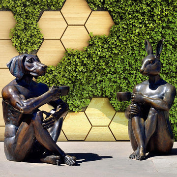 Early Morning Coffee (Bronze Sculpture)