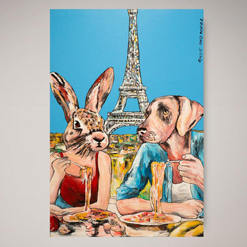 Eat and be merry (Original Mixed Media Painting)