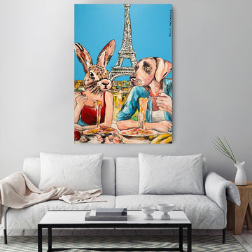 Eat and be merry (Original Mixed Media Painting)