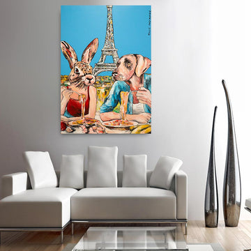 Eat and be merry (Original Mixed Media Painting)