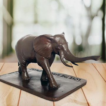Love the African Elephant (Bronze Sculpture)