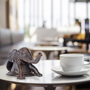Elephant comes out into a better tomorrow (Bronze Sculpture, Pocket Size)
