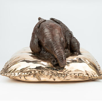 Sleeping Beauty Elephant (Bronze Sculpture)