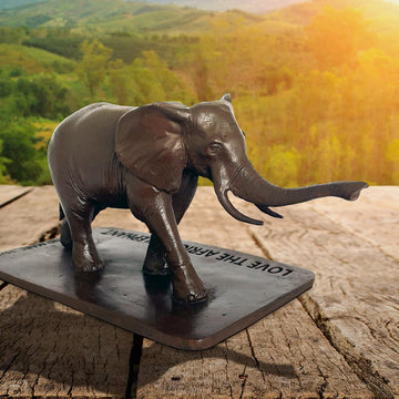 Love the African Elephant (Bronze Sculpture)