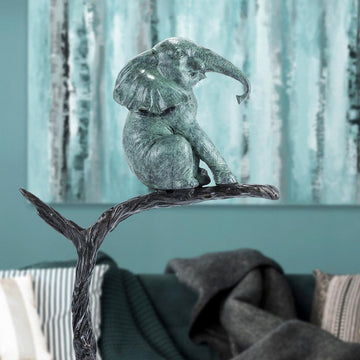 The Tree Elephant Was a Rare Species (Bronze Sculpture)