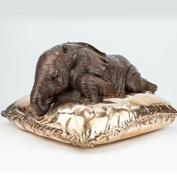 Sleeping Beauty Elephant (Bronze Sculpture)