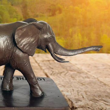 Love the African Elephant (Bronze Sculpture)