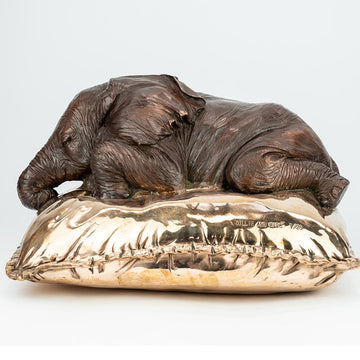 Sleeping Beauty Elephant (Bronze Sculpture)