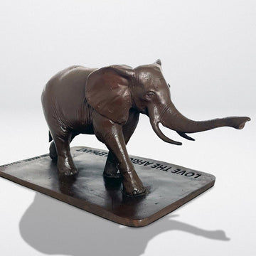 Love the African Elephant (Bronze Sculpture)