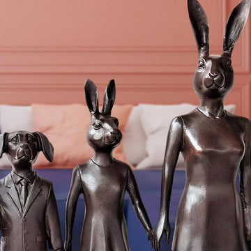 The Family That Stands Together (Bronze Sculpture)