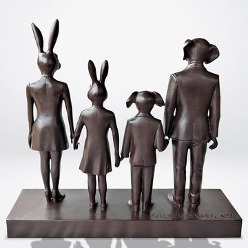 The Family That Stands Together (Bronze Sculpture)