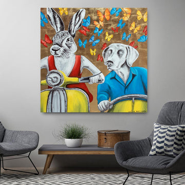 They Were Faster Than Anyone Thought (Original Painting)