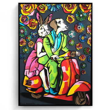 Flowers made them happy (Original Painting)