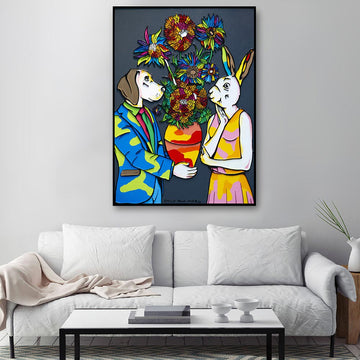 It was time for flower power (Original Painting)