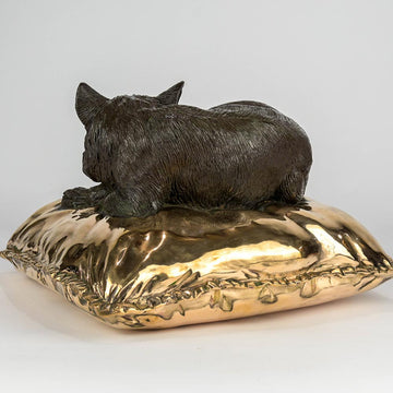 Sleeping Beauty Red Fox (Bronze Sculpture)