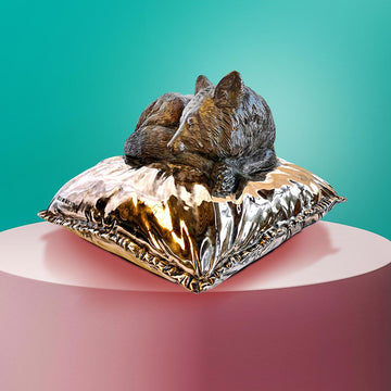 Sleeping Beauty Red Fox (Bronze Sculpture)
