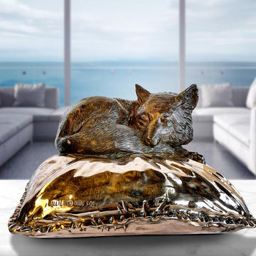 Sleeping Beauty Red Fox (Bronze Sculpture)