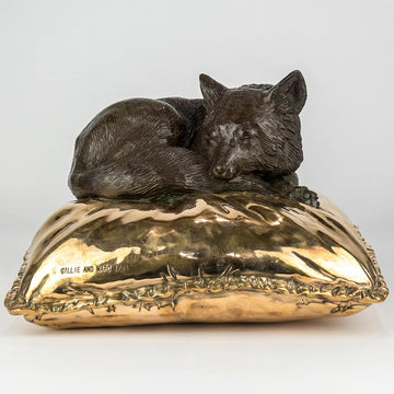 Sleeping Beauty Red Fox (Bronze Sculpture)