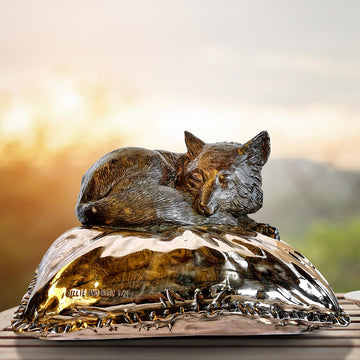 Sleeping Beauty Red Fox (Bronze Sculpture)