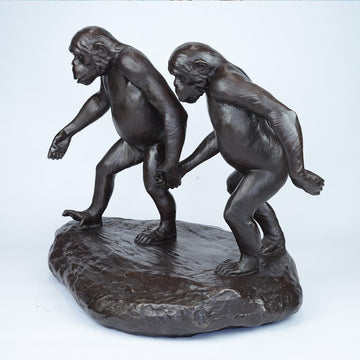 Chimp Friendship (Medium Bronze)