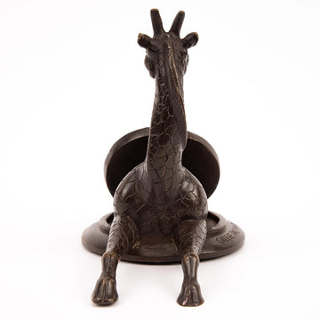 Giraffe Comes Into a Better Tomorrow (Bronze Sculpture, Pocket Size)