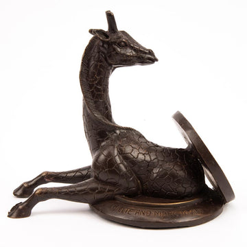 Giraffe Comes Into a Better Tomorrow (Bronze Sculpture, Pocket Size)