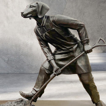 They Were Planting a Greener Future (Bronze Sculpture)